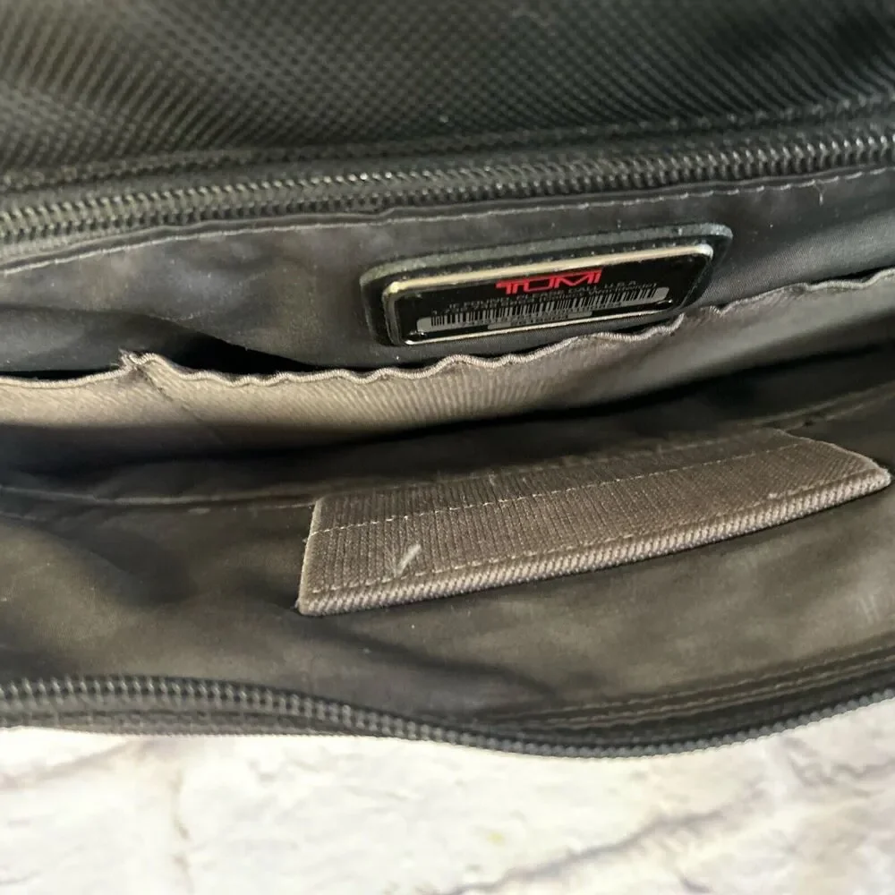Tumi FXT Ballistic Nylon Slim Expandable Computer Flap Briefcase Black #26192D4